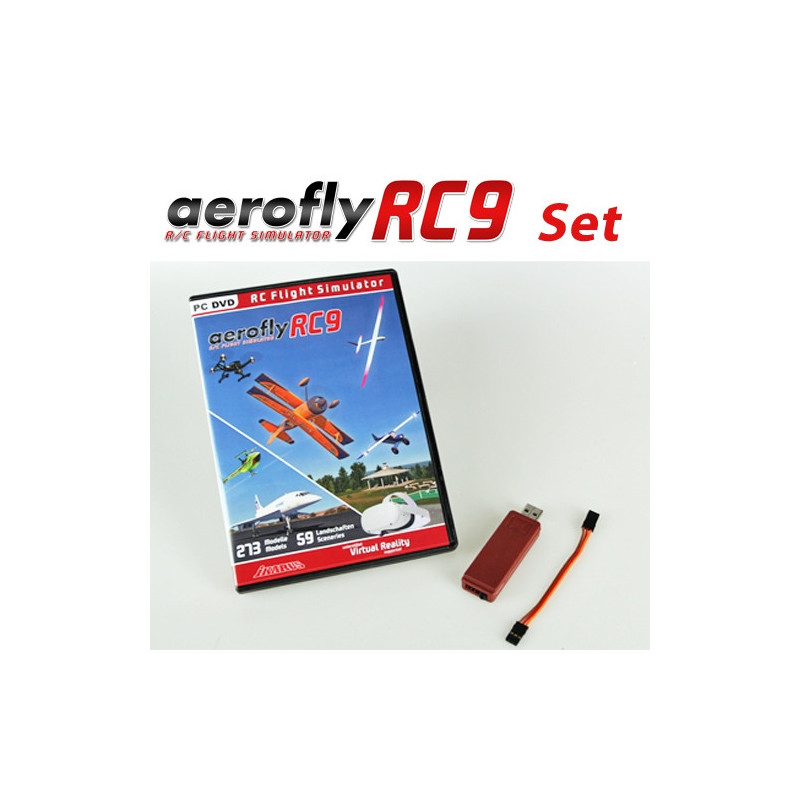 Set: aeroflyRC9 mit Interface für Summensignal (HoTT/Jeti/Core)