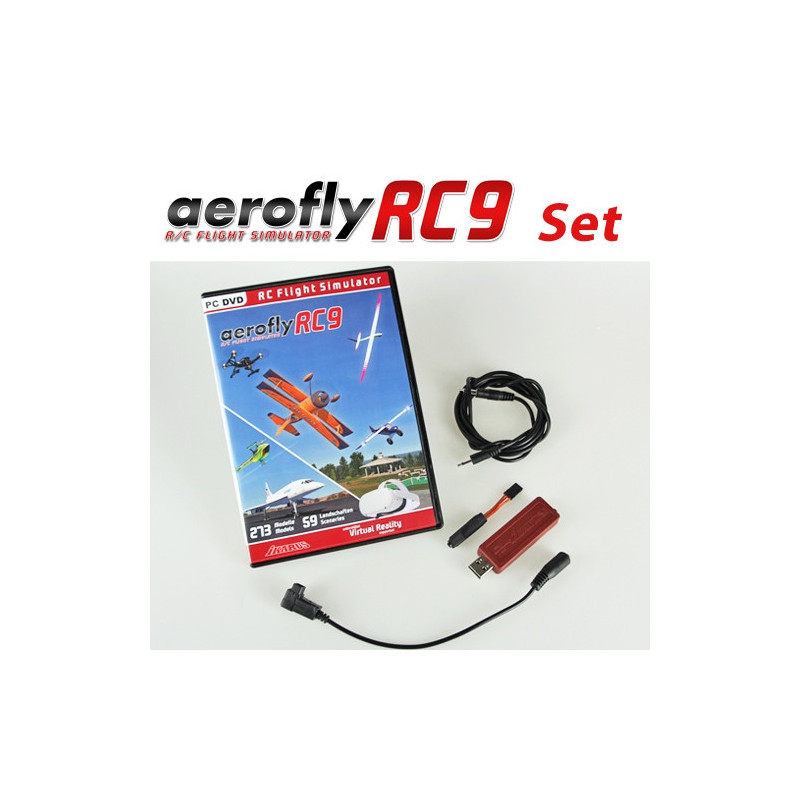 Set: aeroflyRC9 with Interface for Futaba