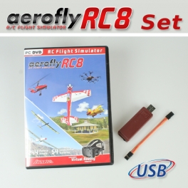 Set: aeroflyRC8 mit Interface für Summensignal (HoTT/Jeti/Core)
