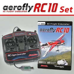 Set: aeroflyRC10 mit USB-FlightController