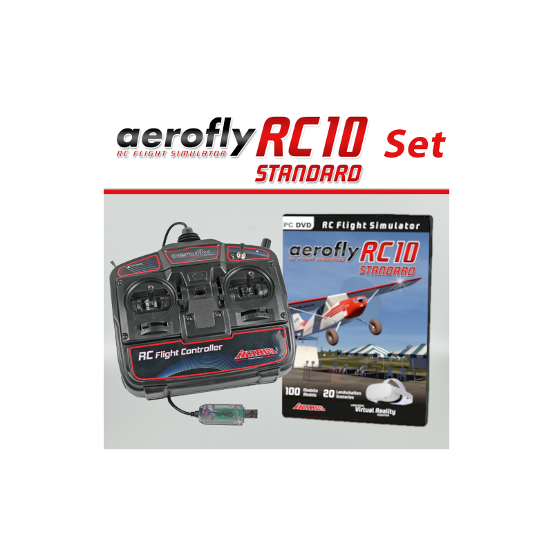 Set: aeroflyRC10 STANDARD mit USB-FlightController