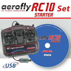 Set: aeroflyRC10 STARTER with USB-FlightController