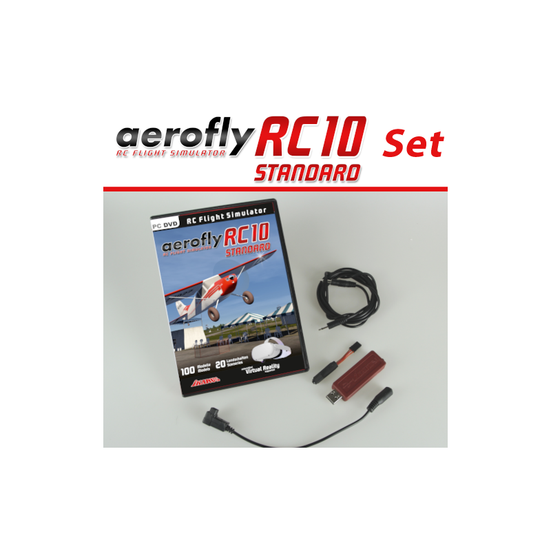 aeroflyRC10 STANDARD mit Interface für Schülerbuchse (Futaba)