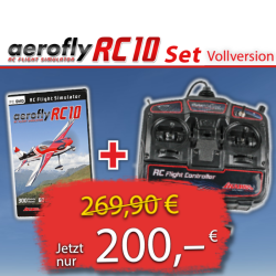 Sonderangebot - 70 € Rabatt auf RC10 Vollversion + FlightController